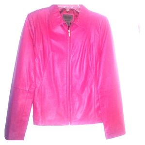 Uniform John Paul Richard Leather Jacket Magenta